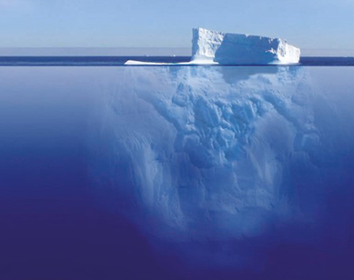 Unter der Spitze des Eisbergs